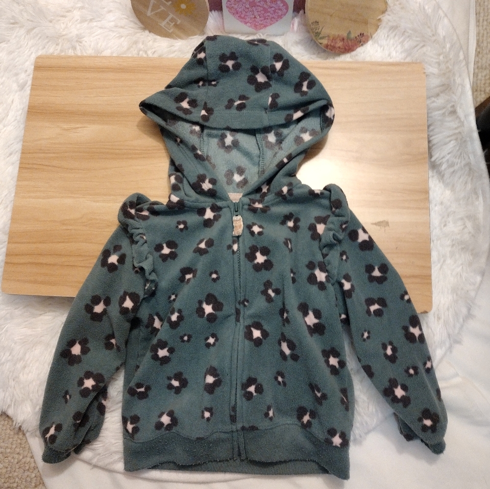 Carter's Fleece Zip Up Hoodie Size 18 Months